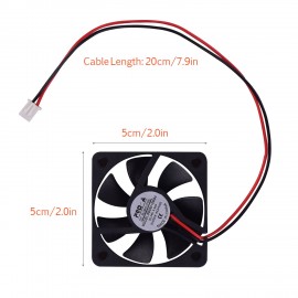 5010 Brushless Cooling Fan 50*50*10mm DC 24V with Sleeve Bearing for 3D Printer Extruder