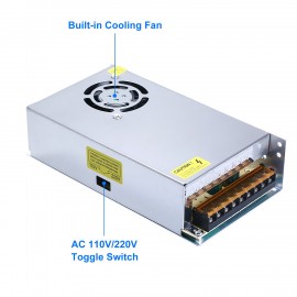 DC 24V 360W 15A Universal Regulated Switching Power Supply Compatible with Anet A8 Plus E16 ET4 ET4PRO ET5 ET5PRO Creality 10/10s/10 V2 Ender 3 3D Printer LED Strip Light Computer Project