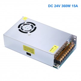 DC 24V 360W 15A Universal Regulated Switching Power Supply Compatible with Anet A8 Plus E16 ET4 ET4PRO ET5 ET5PRO Creality 10/10s/10 V2 Ender 3 3D Printer LED Strip Light Computer Project