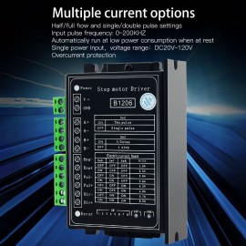 B1206 Full/Half Step Driver 2-Phase Stepper Motor Driver Driving Voltage 20V-120VDC Current 6A