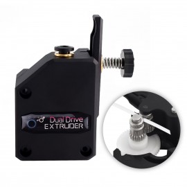 3D Printer Parts Upgraded Dual Drive Extruder 1.75mm High Performance Compatible with Creality CR10 Ender 3 Series Wanhao D9 Anet E10 Geeetech A10 and Other DIY 3D Printer