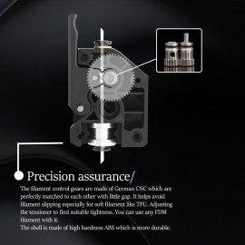 3D Printer Parts Upgraded Dual Drive Extruder 1.75mm High Performance Compatible with Creality CR10 Ender 3 Series Wanhao D9 Anet E10 Geeetech A10 and Other DIY 3D Printer