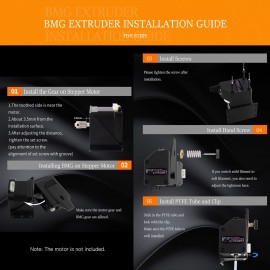 3D Printer Parts Upgraded Dual Drive Extruder 1.75mm High Performance Compatible with Creality CR10 Ender 3 Series Wanhao D9 Anet E10 Geeetech A10 and Other DIY 3D Printer