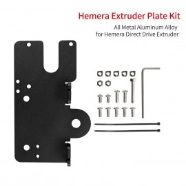 3D Printer Extruder Plate Kit Compatible with Hemera All Metal Aluminum Alloy Direct Drive Extruder Support  Plate Upgrade Parts For Ender-3/V2/3S/3PRO/ CR-10/10S Series
