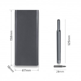 Multi-Purpose 24pcs Magnetic Screwdriver Kit with Detachable Handle Tools for 3D Printer Mobile Phone Smartphone Game Console Tablet PC Furniture Bicycle Outdoor Repair