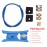 3D Printer Kit PTFE Tubing Hose Pipe 40cm for 1.75mm Filament with PTFE Tube Cutter 2pcs PC4-M6 Pneumatic Fittings 2pcs PC4-M10 Pneumatic Fittings Blue