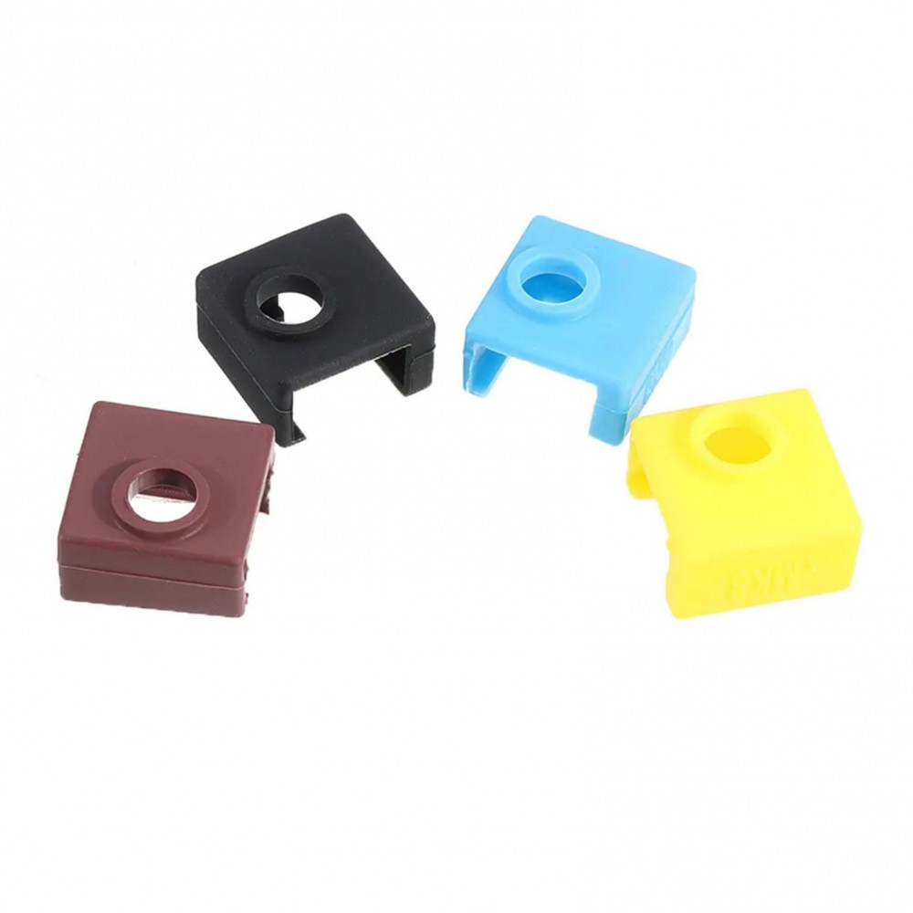 3D Printer Heat Block Silicone Cover Case MK8 Hotend Extruder Silicone Insulation Socks Compatible with Creality Ender 3 Ender 3 Pro Ender 5 CR-10 10S S4 S5 Anet A8 3D Printer