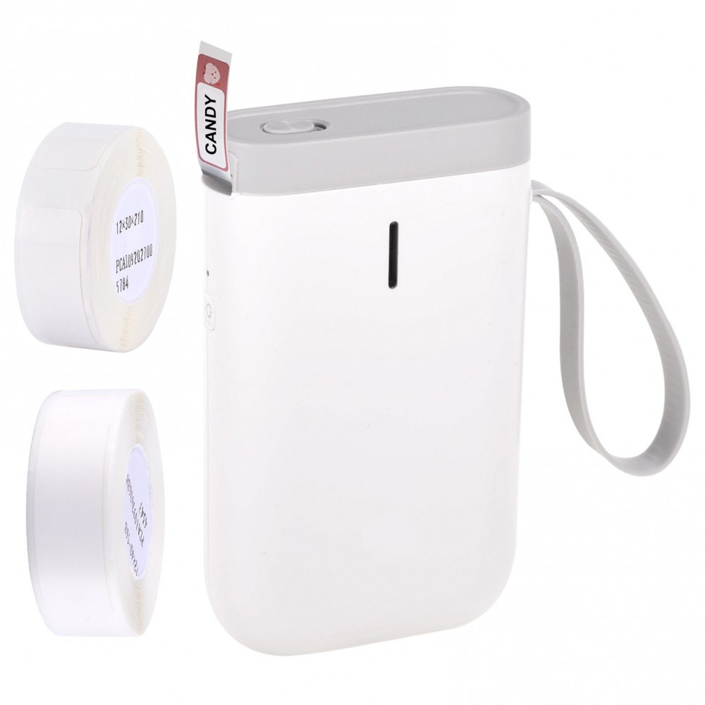 Label Maker Machine Portable Thermal Label Printer Handheld Name Price Sticker Printer Pocket Size BT Wireless Connection with APP 2 Roll Thermal Paper for Home Office Supermarket Store