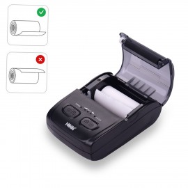 Portable 58mm Thermal Receipt Printer Handheld Barcode Printer USB BT Connection Wireless Support ESC/POS Command Compatible with Windows Linux Android IOS for Supermarket Store Restaurant