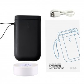 Portable Handheld Thermal Label Printer Wireless BT Label Maker Sticker Machine Compatible with iOS Android Smartphone for Home Office School Supermarket Store Labeling Barcodes Journals Name Commodity Price