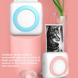 USB 300DPI Portable Label Maker Machine Handheld BT Sticker Label Printer Qr Code Sticker Barcode Printers Study Printer