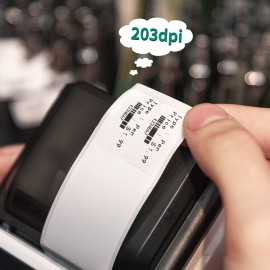 Portable Thermal Printer Handheld Label Printer 203dpi Support 20-50mm Paper Width Multiple Language Print Use with APP for Jewelry Clothes Tag Comaptible with Android iOS Smartphone