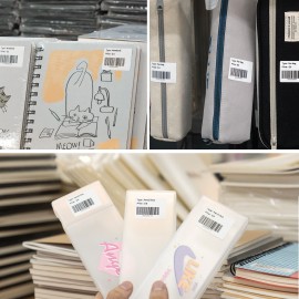 Portable Thermal Printer Handheld Label Printer 203dpi Support 20-50mm Paper Width Multiple Language Print Use with APP for Jewelry Clothes Tag Comaptible with Android iOS Smartphone