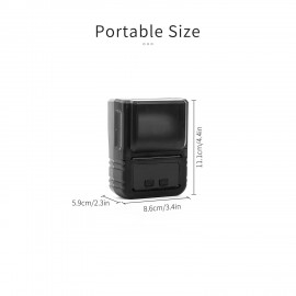 Portable Thermal Printer Handheld Label Printer 203dpi Support 20-50mm Paper Width Multiple Language Print Use with APP for Jewelry Clothes Tag Comaptible with Android iOS Smartphone