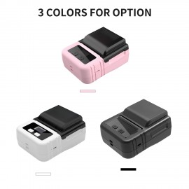 Portable Thermal Printer Handheld Label Printer 203dpi Support 20-50mm Paper Width Multiple Language Print Use with APP for Jewelry Clothes Tag Comaptible with Android iOS Smartphone