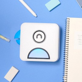 L1 Pocket Thermal Photo Printer 200dpi Portable BT Wireless Receipt Label Sticker Maker for Work Plan Memo Study Notes Lists Journal Printing Compatible with Android iOS Smartphone