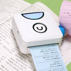 L1 Pocket Thermal Photo Printer 200dpi Portable BT Wireless Receipt Label Sticker Maker for Work Plan Memo Study Notes Lists Journal Printing Compatible with Android iOS Smartphone
