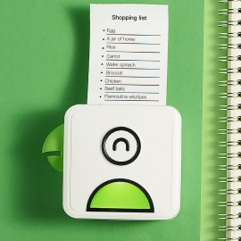 L1 Pocket Thermal Photo Printer 200dpi Portable BT Wireless Receipt Label Sticker Maker for Work Plan Memo Study Notes Lists Journal Printing Compatible with Android iOS Smartphone