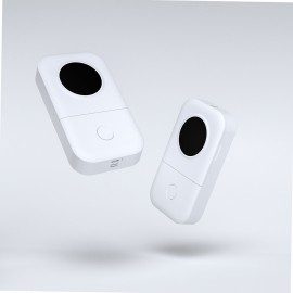 Portable Label Printer Wireless Thermal Printer 203dpi 6/12/14/15mm Label Width BT Connection with APP Support Multiple Languages with 3 Roll Label Paper for Home Office Organization Jewelry Cable Wire