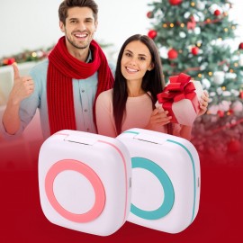 Mini Pocket Printer BT Wireless Portable Instant Mobile Printer 57mm Thermal Paper Receipt Label Sticker Memo Photo Picture Printing Compatible with Android iOS Smartphone Windows