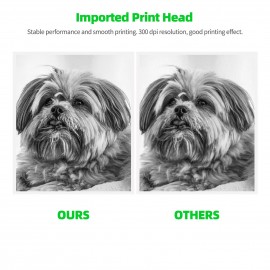 Pocket Printer BT Wireless Printer Portable Thermal Printer 300dpi for Photo Picture Receipt Memo Note Label Sticker Compatible with Android iOS Windows Mac