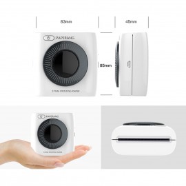 Pocket Printer BT Wireless Printer Portable Thermal Printer 300dpi for Photo Picture Receipt Memo Note Label Sticker Compatible with Android iOS Windows Mac