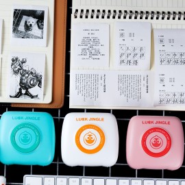 Pocket Printer BT Wireless Photo Printer Portable Thermal Printer 203dpi for Photo Picture Receipt Memo Note Sticker Label List Support 10 Languages Compatible with Android iOS