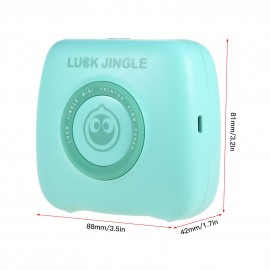 Pocket Printer BT Wireless Photo Printer Portable Thermal Printer 203dpi for Photo Picture Receipt Memo Note Sticker Label List Support 10 Languages Compatible with Android iOS