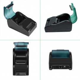 Desktop 58mm USB Thermal Receipt Printer Bill Ticket Clear Printing High Speed POS Printer Support Cash Drawer Compatible with ESC/POS Print Commands for Restaurant Kitchen Supermarket Retail Store