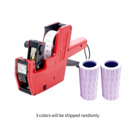 8 Digits Price Tag Machine Handheld Price Labeller Label Date Maker Pricing with 10pcs Price Labels Paper for Office Retail Shop Grocery Store Organization Marking Warehouse