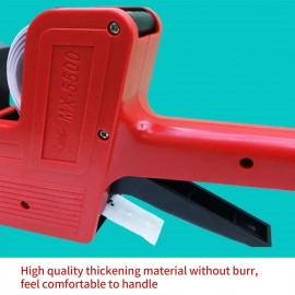 8 Digits Price Tag Machine Handheld Price Labeller Label Date Maker Pricing with 10pcs Price Labels Paper for Office Retail Shop Grocery Store Organization Marking Warehouse