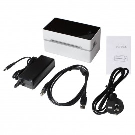 Desktop Shipping Label Printer High Speed USB Direct Thermal Printer Label Maker Sticker 40-80mm Paper Width for Shipping Postage Barcodes Labels Printing Compatible with Amazon Ebay Shopify FedEx USPS Etsy