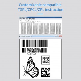 Desktop Shipping Label Printer High Speed USB Direct Thermal Printer Label Maker Sticker 40-80mm Paper Width for Shipping Postage Barcodes Labels Printing Compatible with Amazon Ebay Shopify FedEx USPS Etsy