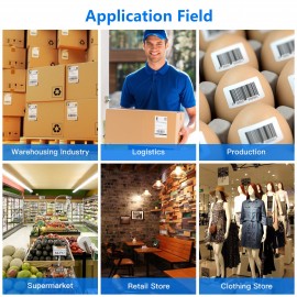 Desktop Shipping Label Printer High Speed USB Direct Thermal Printer Label Maker Sticker 40-80mm Paper Width for Shipping Postage Barcodes Labels Printing Compatible with Amazon Ebay Shopify FedEx USPS Etsy