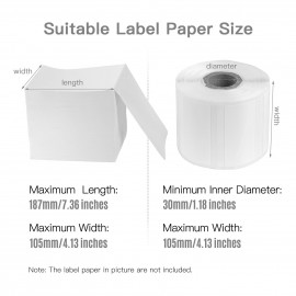 Shipping Label Holder for Rolls and Fan-fold Stack Labels Paper Holder Bracket Stand Work with Desktop Thermal Shipping Label Printer