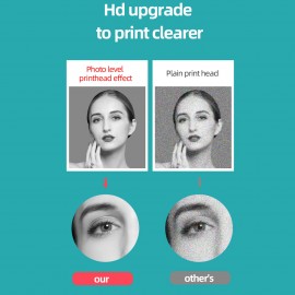 X5 Thermal Photo Printer Pocket Label Maker 200dpi Wireless Receipt Printer for Work Plan Memo Study Notes Lists Journal Printing Compatible with Android iOS Smartphone