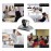 1080P HD Conference Camera USB Plug & Play 3X Zoom 360° Rotation with Remote Control Power Adapter for Video Meetings Training Teaching