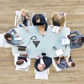 USB Conference Computer Microphone VOIP Omnidirectional Desktop Wired Microphone Built-in Speaker Support Volume Control Mute Function Plug & Play for PC Laptop Office Meeting Video Conference Recording Chatting Online Class Music Playing