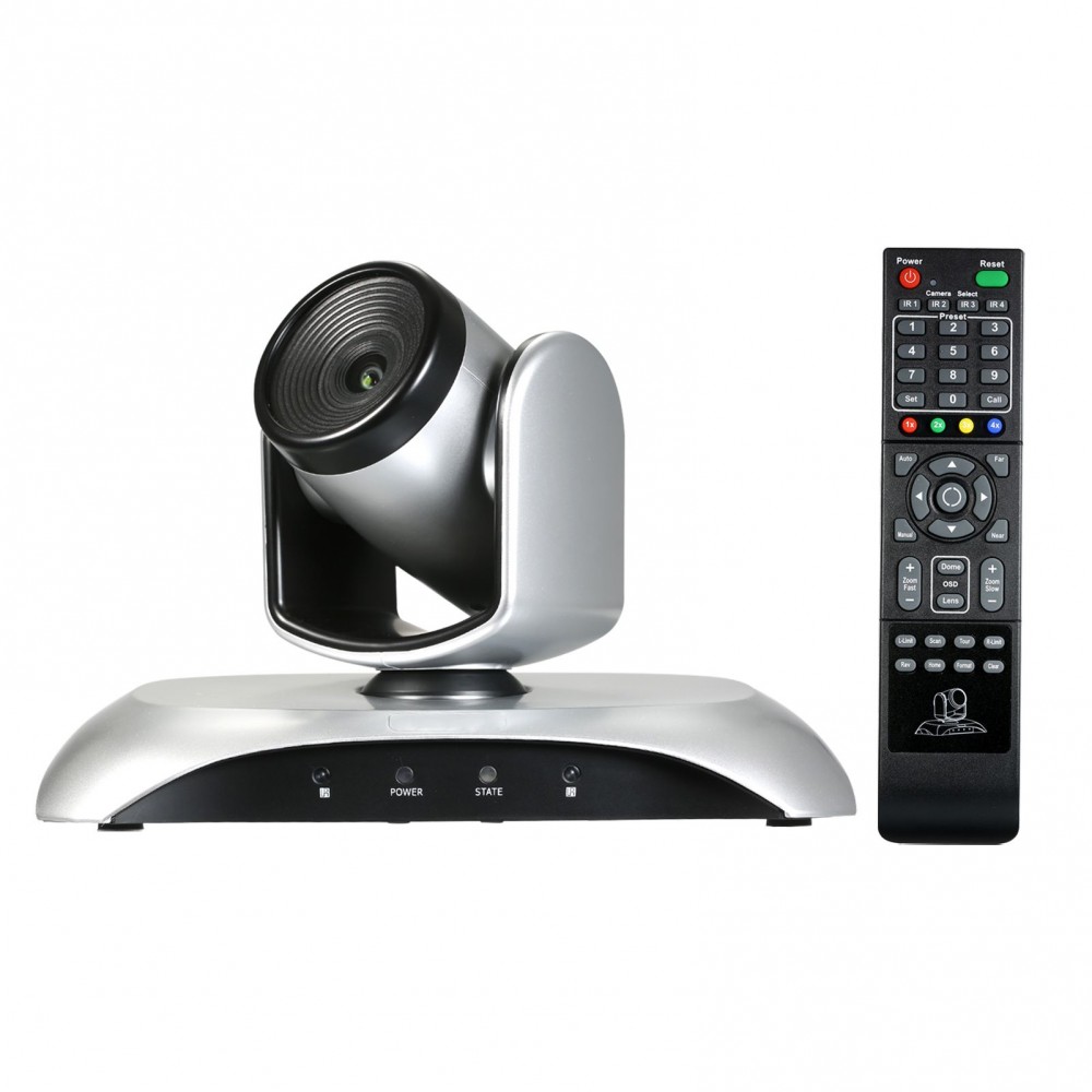 1080P HD Video Conference Camera 3X Optical Zoom Wide Angle Webcam Supported H.264 Hard Compression 355° Rotation Plug & Play with Remote Control for Video Meetings Training Teaching