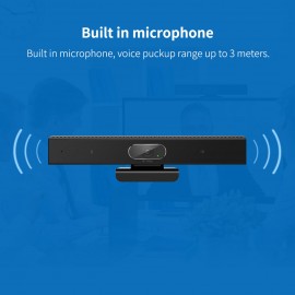 1080P Webcam 3-in-1 HD Video Conference Camera with Microphone and Speaker Auto Focus 360° Voice Pickup USB Plug & Play Compatible with Windows Android Mac for Video Conference/Online Course/Live Streaming