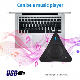 USB Speakerphone Conference Microphone with Speaker 360° Omnidirectional Mic Echo Cancellation PC Computer Laptop Microphone with Mute Function Volume Adjustment Plug & Play for Office Home Business Skype Chatting Video Conference Gaming Online Class