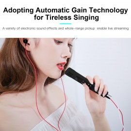 USB Microphone Condenser Computer PC Mic with Tripod Stand Multiple Sound Pickup Modes for Meeting Streaming Podcasting Vocal Recording Video Calling Compatible with Windows OS Vista