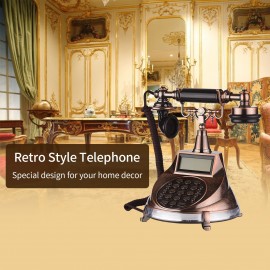 Corded Phone Vintage Retro Style Telephone Desk Landline Phone Support Hands-Free/Redial/Flash/Speed Dial/Ring Volume Control for Elderly Seniors Home Office Business Hotel Cafe Bar Old Fashioned Decoration