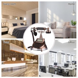 Corded Phone Vintage Retro Style Telephone Desk Landline Phone Support Hands-Free/Redial/Flash/Speed Dial/Ring Volume Control for Elderly Seniors Home Office Business Hotel Cafe Bar Old Fashioned Decoration