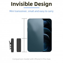 Mini Wireless Lavalier 2.4G Microphone 360° Omnidirectional Lapel Mic Noise Reduction Compatible with Type-C Android Smartphone Tablet for YouTube Facebook Live Streaming Video   Recording Vlog Interview Online Class