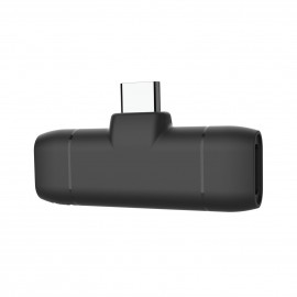 Mini Wireless Lavalier 2.4G Microphone 360° Omnidirectional Lapel Mic Noise Reduction Compatible with Type-C Android Smartphone Tablet for YouTube Facebook Live Streaming Video   Recording Vlog Interview Online Class