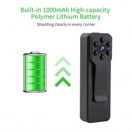 Mini Digital Camera 1080P Video Audio Recorder Micro Cam Napshot Loop Recording Camcorder Motion Detection Support TF Card for Sports Home Office Interview Accompanying Recorder Christmas Gift
