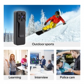 Mini Digital Camera 1080P Video Audio Recorder Micro Cam Napshot Loop Recording Camcorder Motion Detection Support TF Card for Sports Home Office Interview Accompanying Recorder Christmas Gift