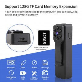 Mini Digital Camera 1080P Video Audio Recorder Micro Cam Napshot Loop Recording Camcorder Motion Detection Support TF Card for Sports Home Office Interview Accompanying Recorder Christmas Gift
