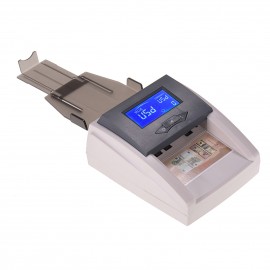 Portable Desktop Multi-Currency Countable Automatic Money Detector Counterfeit Cash Currency Banknote Checker Tester with LCD Display Denomination Value for EURO USD